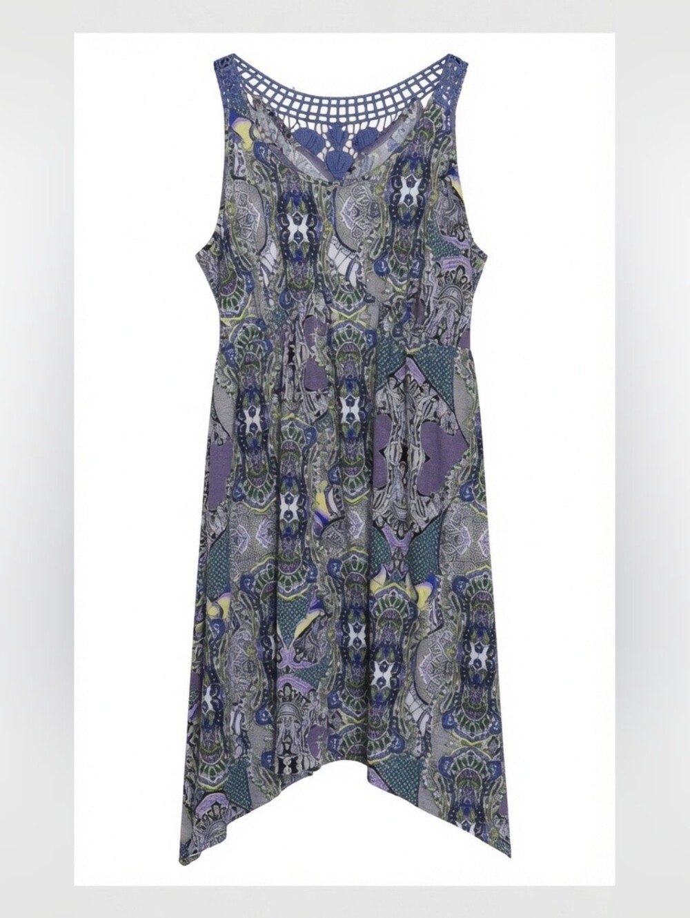 Live and let live asymmetrical hem dress Medium Bohemian Casual Lightweight